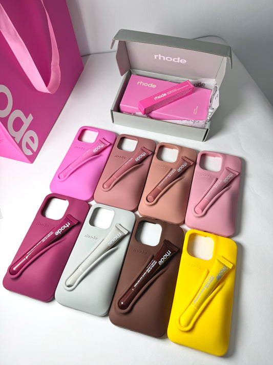 Rhode калъфи и Rhode гланцове Оригинал Rhode iPhone Case + Lip Gloss