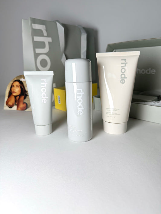 Rhode сет Glazing Milk + Barrier Restore cream + Pineapple Cleaner | несесер