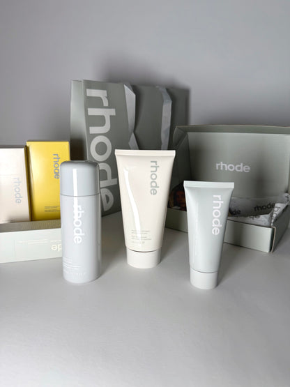 Rhode сет Glazing Milk + Barrier Restore cream + Pineapple Cleaner | несесер