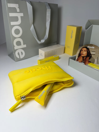 Rhode Жълт Bubble Bag Lemontini лимитиран козметичен несесер оригинал