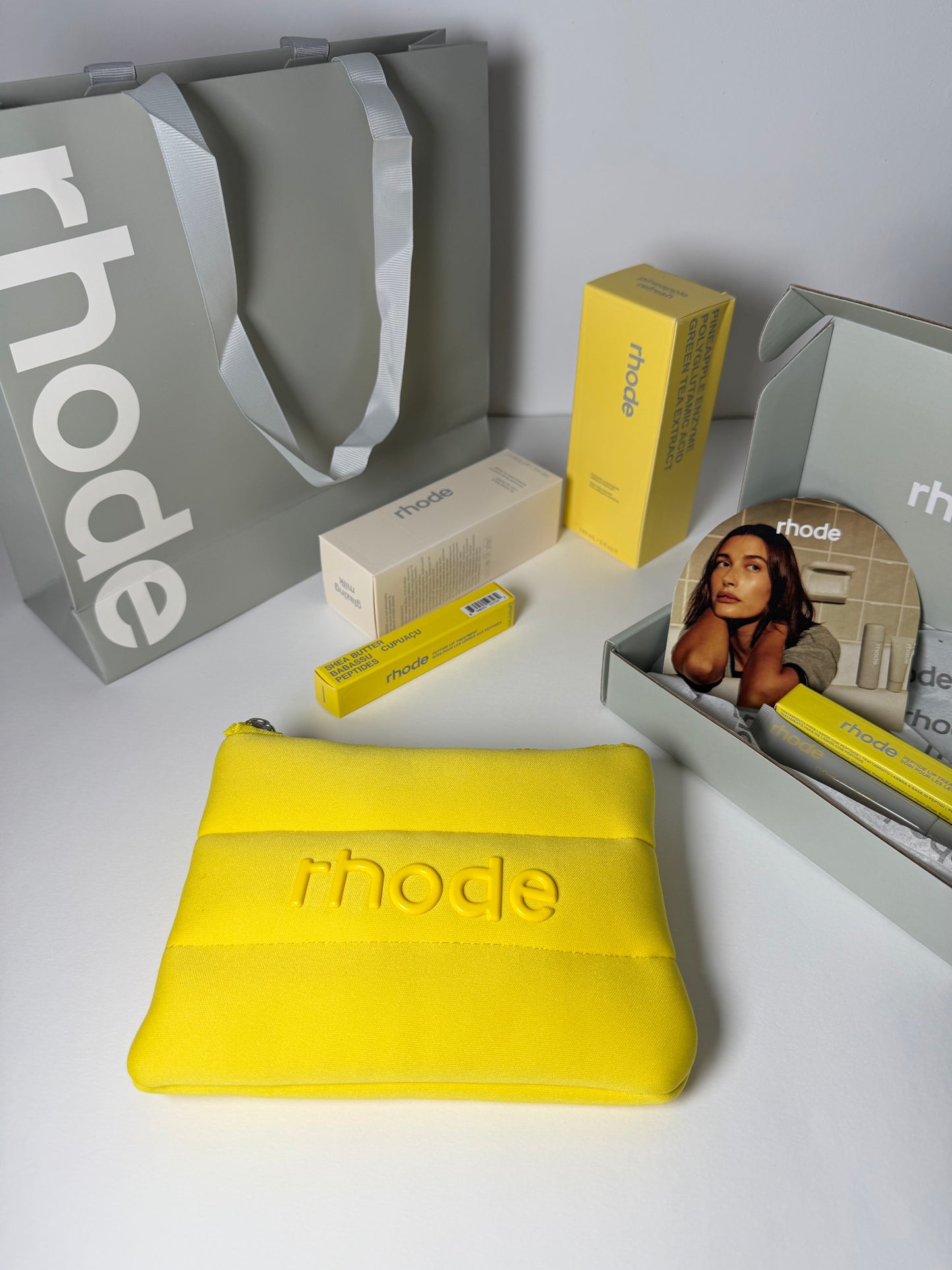 Rhode Жълт Bubble Bag Lemontini лимитиран козметичен несесер оригинал